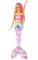 Ficha técnica e caractérísticas do produto Boneca Barbie Dreamtopia - Sereia Luzes de Arco-Íris - Mattel