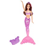 Ficha técnica e caractérísticas do produto Boneca Barbie e a Sereia das Pérolas Amiga Sereia Roxa BDB48 - Mattel