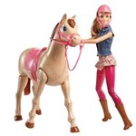 Ficha técnica e caractérísticas do produto Boneca Barbie Family - Barbie com Cavalo Aula de Equitação