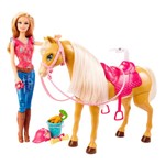 Ficha técnica e caractérísticas do produto Boneca Barbie Family - Barbie com Cavalo - Mattel - Barbie