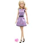 Ficha técnica e caractérísticas do produto Boneca Barbie Fashion And Beauty com Anel Menina -PURP/BLK DRS T7584/DRN75 - Mattel