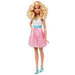 Ficha técnica e caractérísticas do produto Boneca Barbie Fashionistas Vestido Branco com Rosa