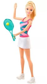 Ficha técnica e caractérísticas do produto Boneca Barbie Jogadora de Tenis Cfr04 - Mattel
