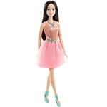 Ficha técnica e caractérísticas do produto Boneca Barbie Mattel Basic Glitz Vestido Rosa