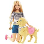 Ficha técnica e caractérísticas do produto Boneca Barbie Passeio com Cachorrinho - Mattel