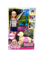 Ficha técnica e caractérísticas do produto Boneca Barbie Passeio com Cachorro Mattel