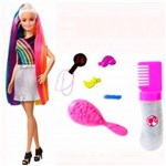 Ficha técnica e caractérísticas do produto Boneca Barbie - Penteado de Aro Iris - Mattel