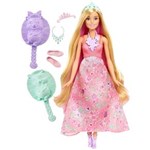 Ficha técnica e caractérísticas do produto Boneca Barbie Princesa Mattel Fantasia Cabelos Coloridos
