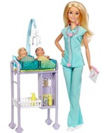 Ficha técnica e caractérísticas do produto Boneca Barbie Profissões - Pediatra Loira - Mattel