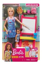 Ficha técnica e caractérísticas do produto Boneca Barbie Profissões Professora de Artes Mattel - Dhb63
