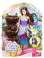Ficha técnica e caractérísticas do produto Boneca Barbie Reino dos Penteados Mágicos - Mattel