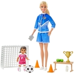 Ficha técnica e caractérísticas do produto Boneca Barbie - Treinadora de Futebol - Loira - Mattel