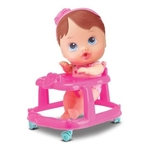 Ficha técnica e caractérísticas do produto Boneca Bebe Little Dolls Andador Menina - Divertoys