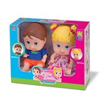 Ficha técnica e caractérísticas do produto Boneca Bebê Little Dolls Gêmeos - Divertoys