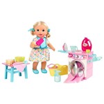 Ficha técnica e caractérísticas do produto Boneca Bebê Little Mommy Hora de Comer e Lavar FLC04 Mattel