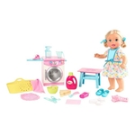 Ficha técnica e caractérísticas do produto Boneca Bebê - Little Mommy - Hora De Comer E Lavar - Mattel