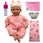 Ficha técnica e caractérísticas do produto Boneca Bebê Real Menina Recém Nascida Tipo Reborn Divertoys