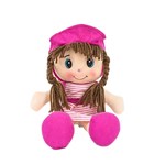 Ficha técnica e caractérísticas do produto Boneca de Pano 30cm - Rosa - Unik Toys