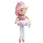 Boneca de Pano Princesa Bailarina Rosa - Buba