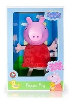 Ficha técnica e caractérísticas do produto Boneca de Pelúcia Peppa Pig Cabeça de Vinil 34 Cm - Estrela