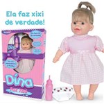 Ficha técnica e caractérísticas do produto Boneca Dina Faz Xixi