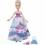 Ficha técnica e caractérísticas do produto Boneca Disney Princesas Vestidos B5312 Cinderela - Hasbro