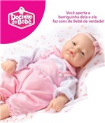 Ficha técnica e caractérísticas do produto Boneca Docinho de Bebê Emite Sons Diver Toys - 616
