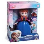 Ficha técnica e caractérísticas do produto Boneca Eletrônica Disney Frozen Anna Elka Brinquedos