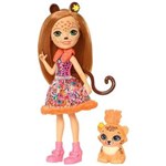 Ficha técnica e caractérísticas do produto Boneca Fashion e Animal - Enchantimals - Cherish Cheetah e Quick-Quick - Mattel Mattel