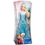 Ficha técnica e caractérísticas do produto Boneca Frozen Princesa Elsa Brilhante - Mattel - Bege - 110V