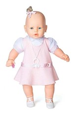 Ficha técnica e caractérísticas do produto Boneca Gigante 60cm Meu Bebê Loira Vestido Rosa - Estrela