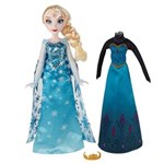 Ficha técnica e caractérísticas do produto Boneca Hasbro Frozen Vestidos Reais Elsa