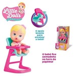 Ficha técnica e caractérísticas do produto Boneca Little Dolls Cadeirão Loira Diver Toys