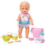 Ficha técnica e caractérísticas do produto Boneca Little Mommy Bebe Faz Xixi Del - Mattel