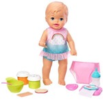 Ficha técnica e caractérísticas do produto Boneca Little Mommy Bebe Faz Xixi Deluxe FKD02 - Mattel