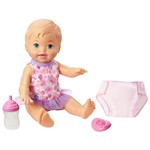 Ficha técnica e caractérísticas do produto Boneca Little Mommy - Bebê Faz Xixi - Loira - Mattel