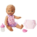 Ficha técnica e caractérísticas do produto Boneca Little Mommy - Bebê Faz Xixi - Morena - Mattel