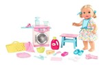 Ficha técnica e caractérísticas do produto Boneca Little Mommy Bebê Hora de Comer e Lavar Mattel