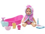 Ficha técnica e caractérísticas do produto Boneca Little Mommy Brincadeira na Banheira - com Acessórios Mattel