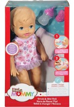 Ficha técnica e caractérísticas do produto Boneca Little Mommy Faz Xixi Deluxe com Acessórios Mattel