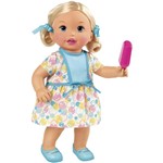 Ficha técnica e caractérísticas do produto Boneca Little Mommy Hora de Comer e Lavar - Mattel