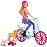 Ficha técnica e caractérísticas do produto Boneca Mattel Barbie Bicicleta com Pets CDL94