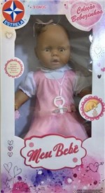 Ficha técnica e caractérísticas do produto Boneca Meu Bebê Negro - Vestido Rosa 60 Cm - Estrela