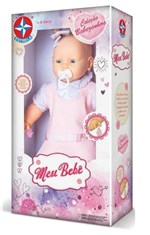 Ficha técnica e caractérísticas do produto Boneca Meu Bebê Vest Rosa Estrela 60 Cm