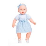 Ficha técnica e caractérísticas do produto Boneca Meu Bebe Vestido Azul Estrela 0049