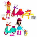 Ficha técnica e caractérísticas do produto Boneca Polly Pocket - Amigas Piquenique com Moto - Mattel