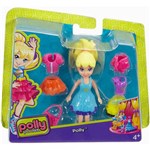 Ficha técnica e caractérísticas do produto Boneca Polly Pocket Super Fashion - Polly com Vestido Azul - Mattel