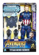 Ficha técnica e caractérísticas do produto Boneco Avengers Power Fx 30cm Capitão América - Hasbro