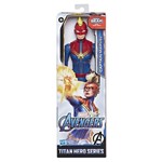 Ficha técnica e caractérísticas do produto Boneco Captain Marvel Marvel Avengers Titan Hero Series - Hasbro