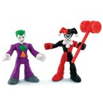 Ficha técnica e caractérísticas do produto Boneco Coringa e Arlequina Mattel DC Super Friends Imaginext